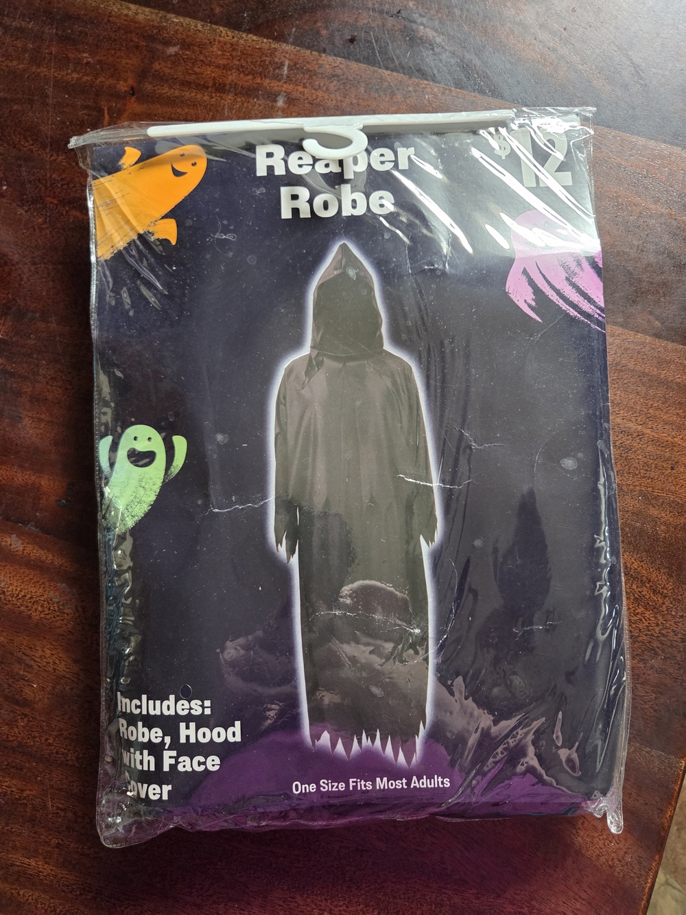 💚3 For $15💚Reaper Robe Costume - Black Hooded Cloak